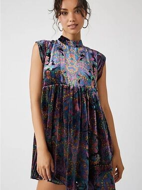 All The Time Velvet Mini Dress